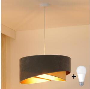 Brilagi - LED Пендел LYRA 1xE27/15W/230V сив/бежов/златист