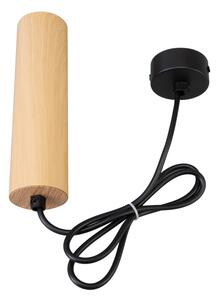 Brilagi - Пендел SELE 1xGU10/30W/230V черен/дъбов декор