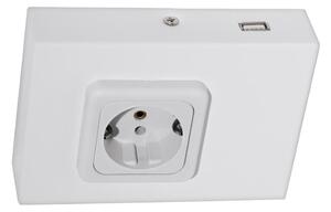 Eglo 94665 - Контакт за под кухненски шкаф SCHUKO вкл. USB TAXANO