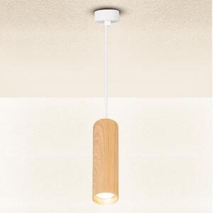 Brilagi - Пендел SELE 1xGU10/30W/230V бял/дъбов декор