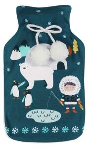 Син термофор от флийс 1,8 l Igloo – douceur d'intérieur