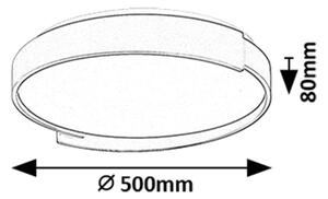 Rabalux 71306 - LED Димируем плафон LALEH LED/48W/230V 3000-6500K + д.у