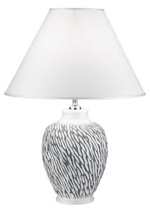 Kolarz A1340.71.Gr - Настолна лампа CHIARA 1xE27/100W/230V бяла/сива ⌀ 40см