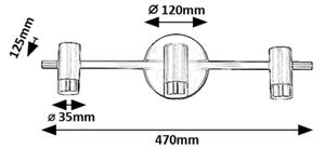 Rabalux 75042 - LED Стенен спот KADIR 3xLED/3W/230V 4000K