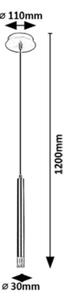 Rabalux 72357 - Пендел RAMIRA 1xG9/5W/230V златист