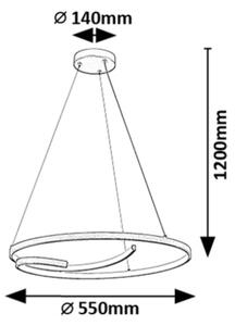 Rabalux 72367 - LED Пендел NILOO LED/40W/230V 4000K