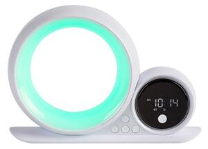 Rabalux 76109 - LED RGB Настолна лампа с високоговорител WAKEWAY LED/5W/230V