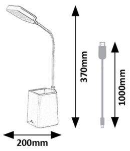 Rabalux 74244 - LED Димируема настолна лампа ARVID LED/6W/230V 5000K син