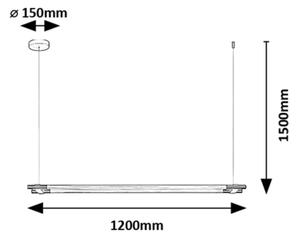 Rabalux 72169 - LED Пендел NIVARO LED/28W/230V 3000K