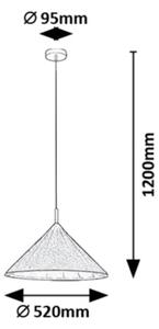 Rabalux 72164 - Пендел LINAVO 1xE27/40W/230V