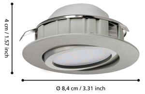 Eglo 95853 - Комплект 3x LED вградени осветителни тела PINEDA LED/4,9W/230V
