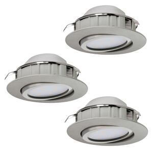 Eglo 95853 - Комплект 3x LED вградени осветителни тела PINEDA LED/4,9W/230V