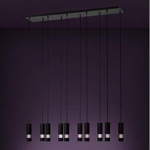Eglo 39707 - LED Пендел BERNABETA 10xGU10/4,6W/230V черен