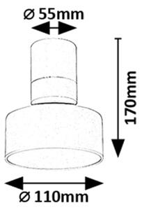Rabalux 71326 - LED таванно осветително тяло OVIDIA LED/10W/230V 3000K бяло
