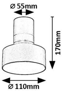 Rabalux 71321 - LED таванно осветително тяло OVIDIA LED/10W/230V 3000K черно