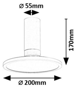 Rabalux 71328 - LED таванно осветително тяло OVIDIA LED/20W/230V 3000K бяло