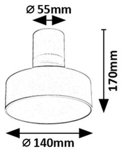 Rabalux 71327 - LED таванно осветително тяло OVIDIA LED/16W/230V 3000K бяло