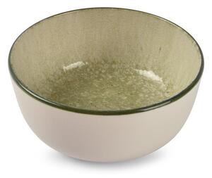 Зелена/кремава глинена купичка 740 ml Gravel – ONA