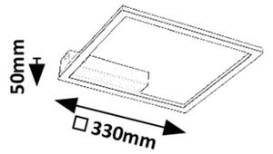 Rabalux 71375 - LED таванно осветително тяло HELETH LED/24W/230V 3000K