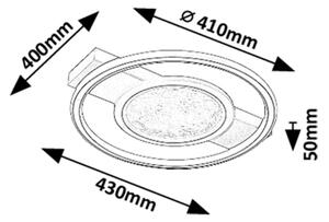 Rabalux 71377 - LED Плафониера ARANIS LED/50W/230V 3000K