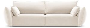Бежов кадифен диван 208 cm Vanda – Mazzini Sofas