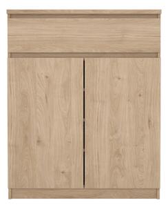 Скрин от дъбов декор в естествен цвят 80x100x40 cm Naia – Tvilum