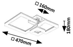 Rabalux 71388 - LED Плафониера AMILIA LED/22W/230V 3000/4000/6500K хром