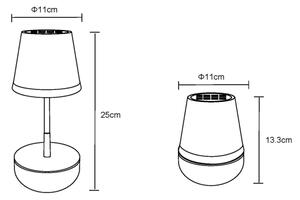 Globo 36638SA - LED соларна лампа 10xLED/0,06W/3V IP44 сива