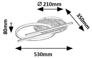Rabalux 71404 - LED Плафониера ARASH LED/40W/230V 3000/4000/6500K