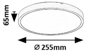 Rabalux 71435 - LED Плафон за баня ALENZO LED/12W/230V IP44 черен