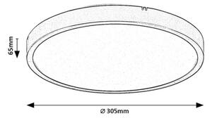 Rabalux 71426 - LED Плафон за баня ALENZO LED/18W/230V IP44 бял