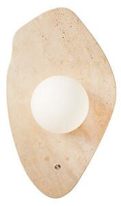 Бежова каменна стенна лампа ø 10 cm Hilde – Opviq lights