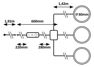 Rabalux 78043 - Комплект 3x LED димируемо осветление за шкаф SOCAVI 3xLED/1W/230V 4000K
