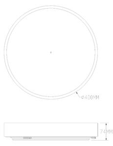 Zuma Line MS724-R400-AB - LED осветително тяло NADI LED/36W/230V пр. 40 см месин