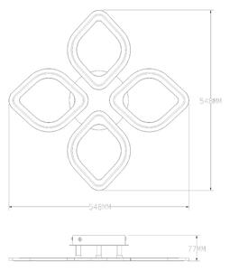 Zuma Line MS236040R-BK-LED Димируема лампа ILLUMIA LED/30W/230V 3000-6000K черен + д.у