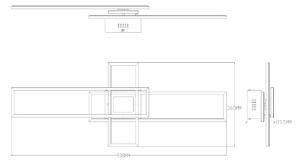 Zuma Line MS243 - LED Димируема лампа LUMENZ LED/55W/230V 3000-6000K черен/златист + д.у