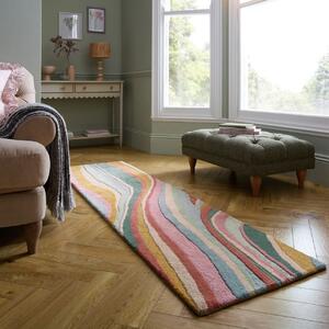 Abstract Flow Pink 60x230 cm, Flair Rugs