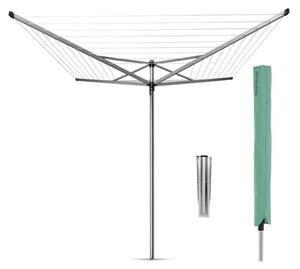 Външен простор Brabantia TopSpinner 90300263, 50 м, Метален шиш за вкопаване, Калъф, Резистентен на корозия, Инокс