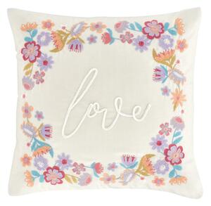 Декоративна възглавница със смес от лен 45x45 cm Love – Catherine Lansfield