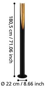 Eglo 39759 - LED Лампион PREBONE 1xGU10/4,7W/230V черен/златист
