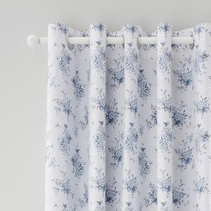 Бяло-сини пердета в комплект от 2 бр. 168x229 cm Lucie Floral Frill – Catherine Lansfield