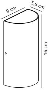 Nordlux - LED Екстериорен аплик ROLD LED/10,5W/230V IP54 черен