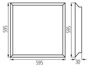 Kanlux 31169 - LED панел BAREV ECO LED/36W/230V 4000K 60x60 см