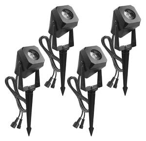 К-кт 4x LED RGBIC Димируема екстериорна лампа LED/7W/230V 3000-6500K IP65 Wi-Fi Tuya