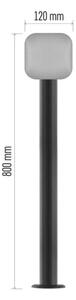 LED Екстериорен гъвкав лампа NIKA LED/12,5W/230V IP44 80 см
