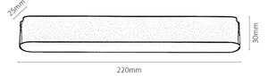 Rabalux 70101-LED Таванно осветление за 1-фазна релсова система LiTrack LED/12W/24V 22 см