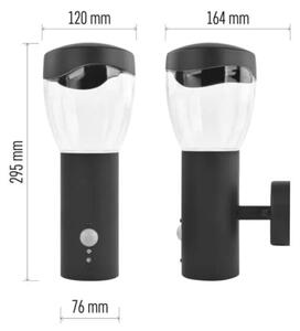 Екстериорен аплик със сензор ARTEO 1xE27/15W/230V IP44