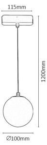 Rabalux 70131 - LED Димируем пендел за 1-фазна релсова система LiTrack LED/5W/24V