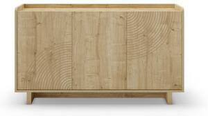 Скрин от дъбов декор в естествен цвят 140x80x40 cm Daira – Marckeric