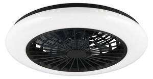 Матово черно LED осветително тяло за таван Stralsund – Trio